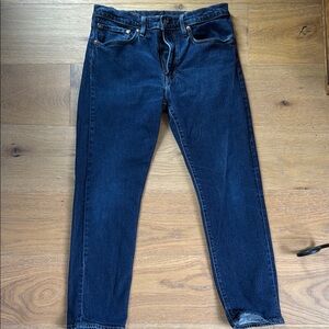 Levi's Indigo Straight Jeans with Smooth Denim 502